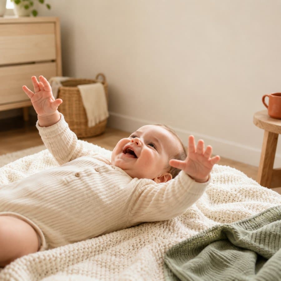 Mama liest sich gerade einen kleinen Brief durch