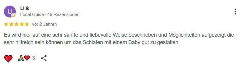 Google-Rezension 23 von 36 für Babyschlummerland