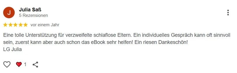 Google-Rezension 25 von 36 für Babyschlummerland