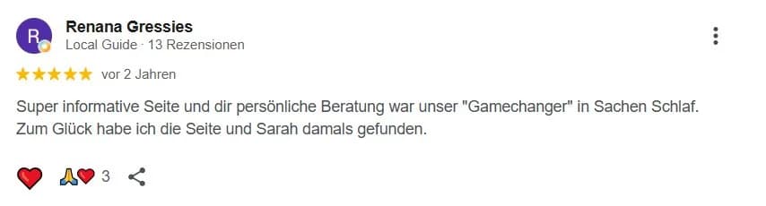 Google-Rezension 28 von 36 für Babyschlummerland