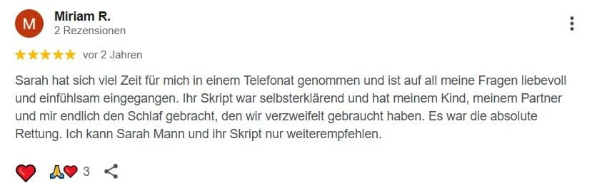 Google-Rezension 32 von 36 für Babyschlummerland