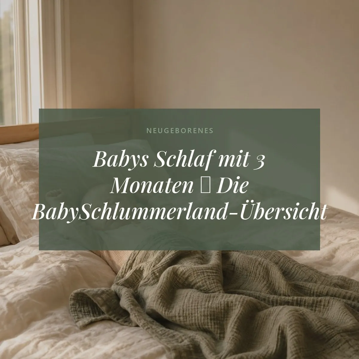 Babys Schlaf mit 3 Monaten ♥ Die BabySchlummerland-Übersicht